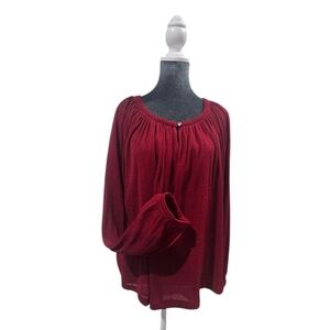 Calvin Klein Burgundy Blouse